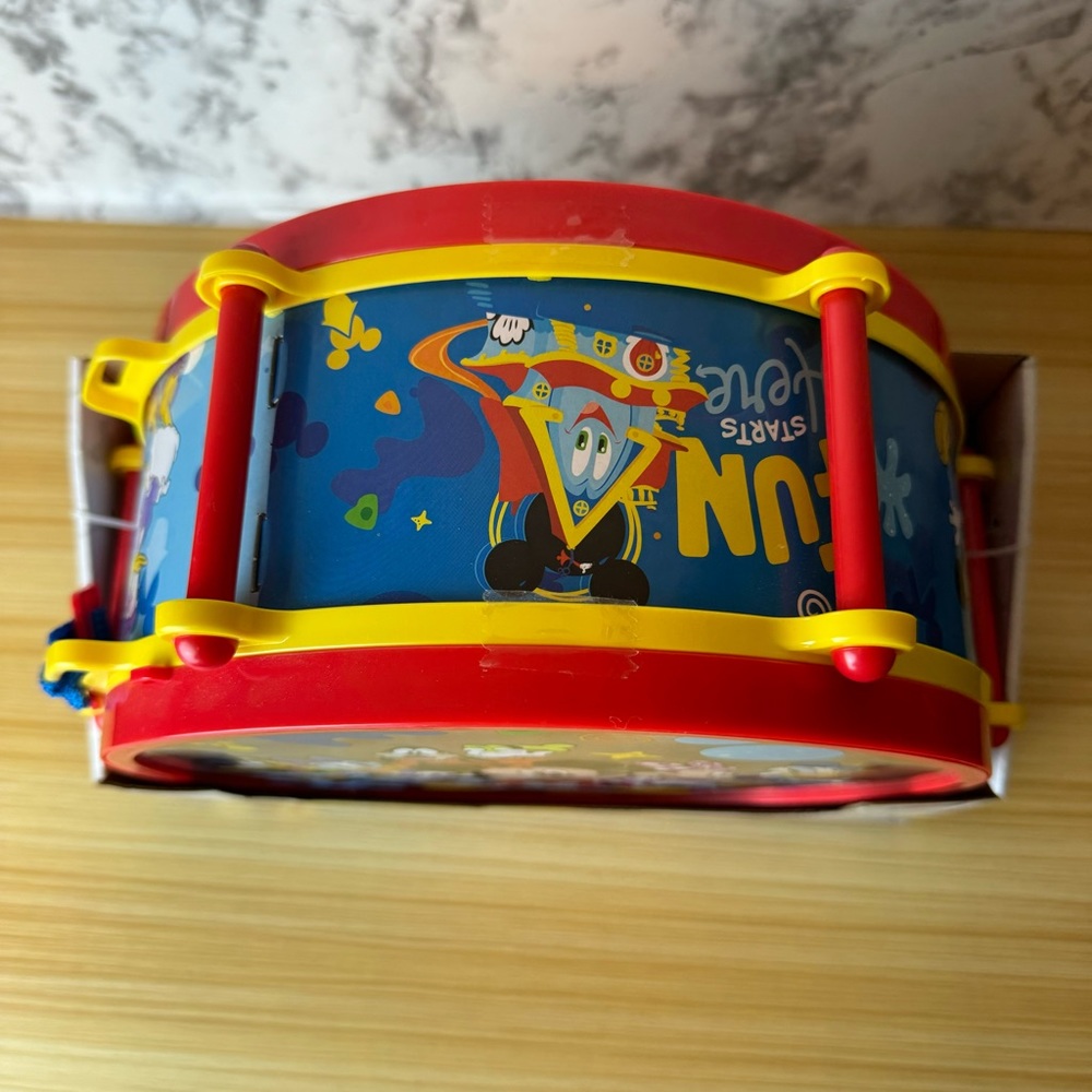 1 Disney Funhouse Marching Band Drum With Instruments For Ages 2+ - Picture 4 of 9